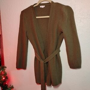 Westport Khaki Cardigan Sweater